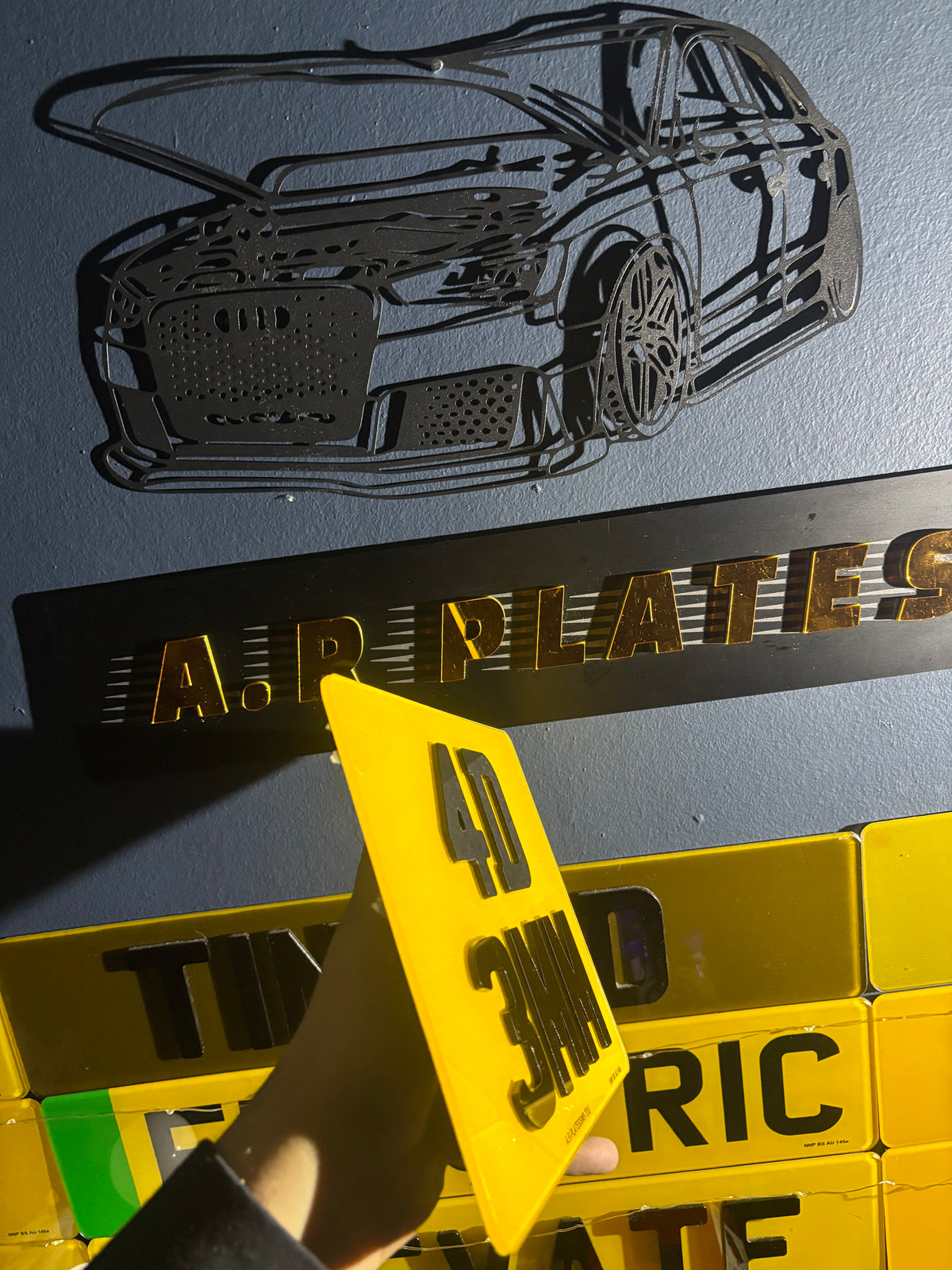 4D Motorbike Number Plate (3mm) – A.R PLATES