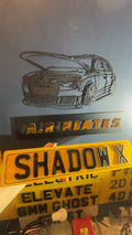 4D Shadow X Number Plates Set - Show Plates