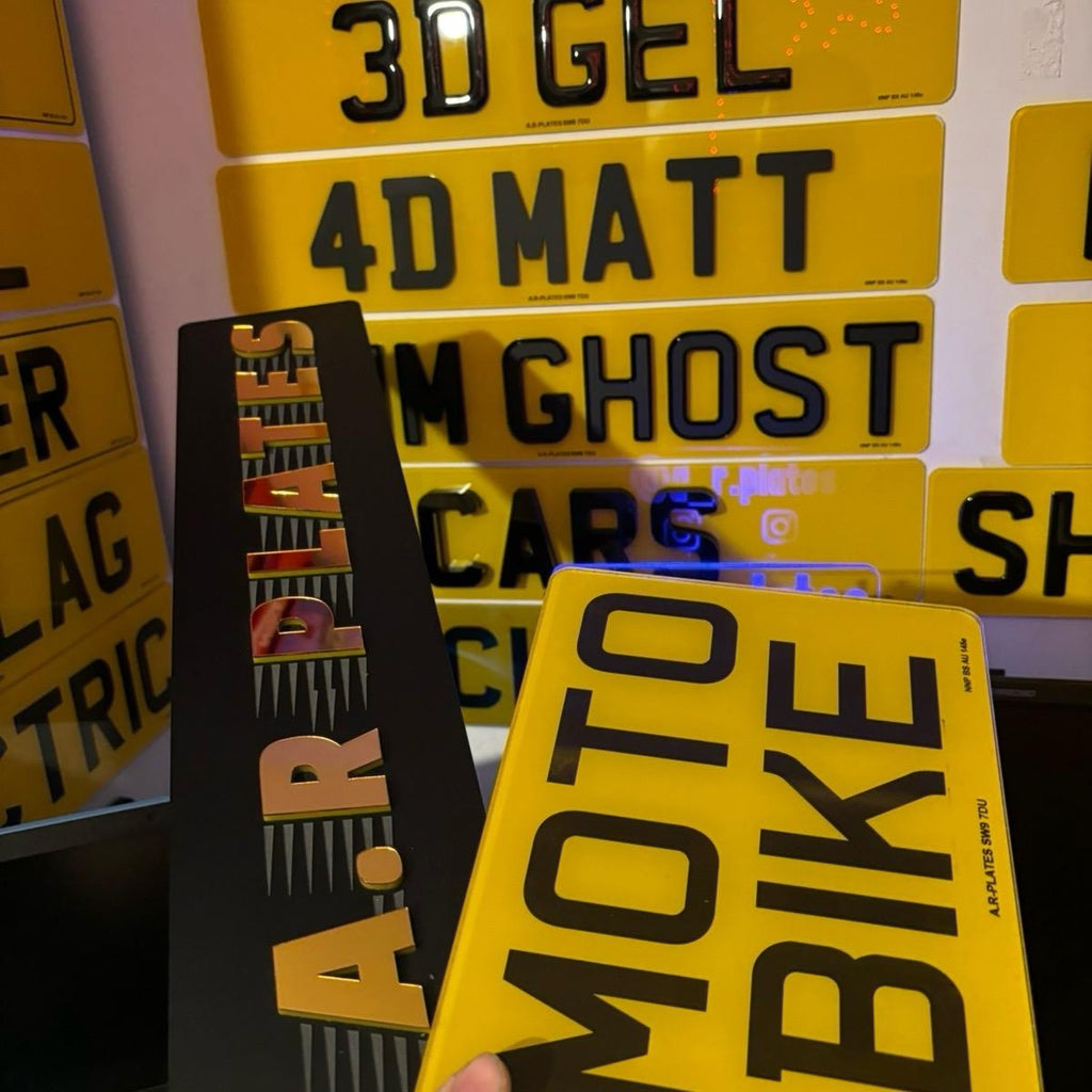 9x7 2D PRINTED MOTORBIKE PLATE