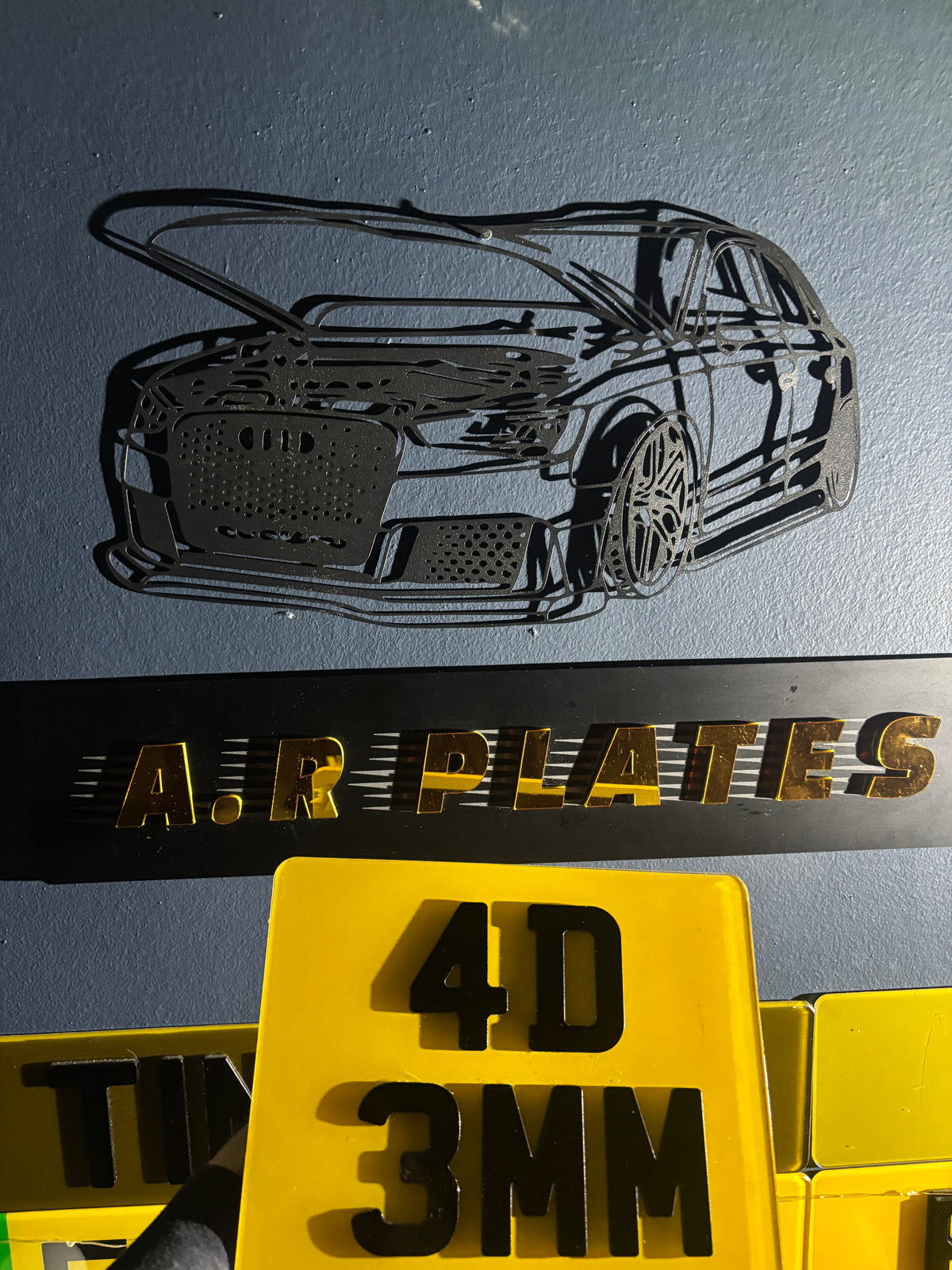4D Motorbike Number Plate (3mm) – A.R PLATES