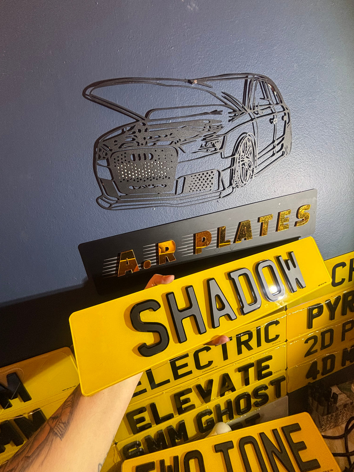 4D Shadow Number Plates Set - Show Plates