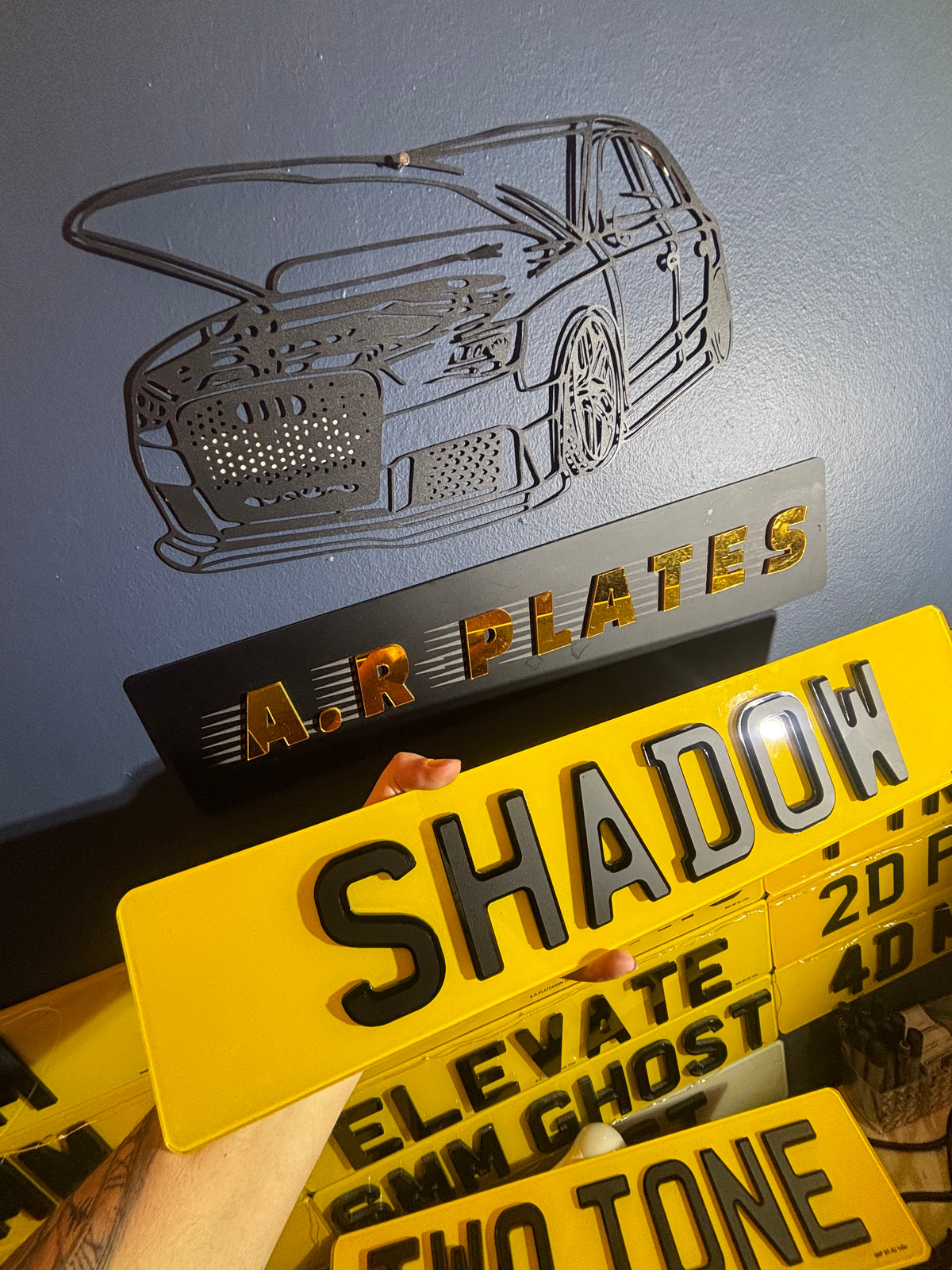 4D Shadow Number Plates Set - Show Plates