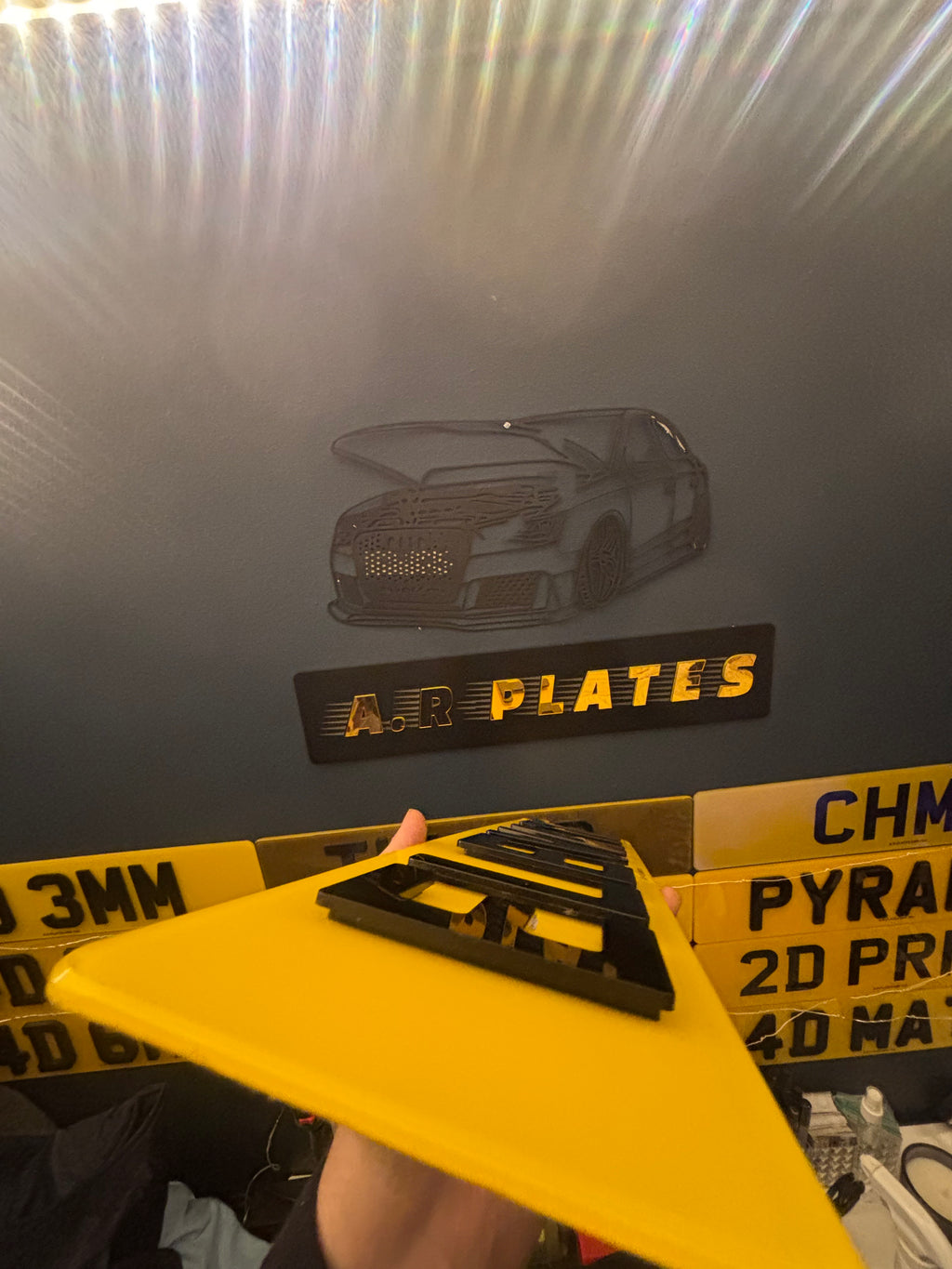 4D Elevate Number Plates Set