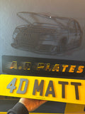 4D MATT PLATES SET