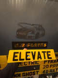4D Elevate Number Plates Set
