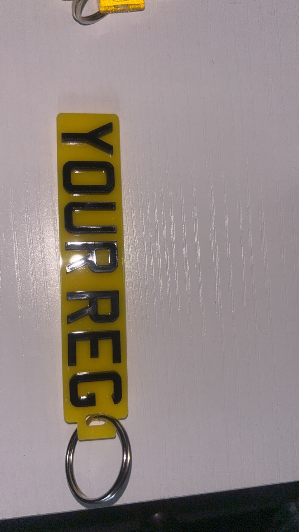 4D Number Plate Keyrings