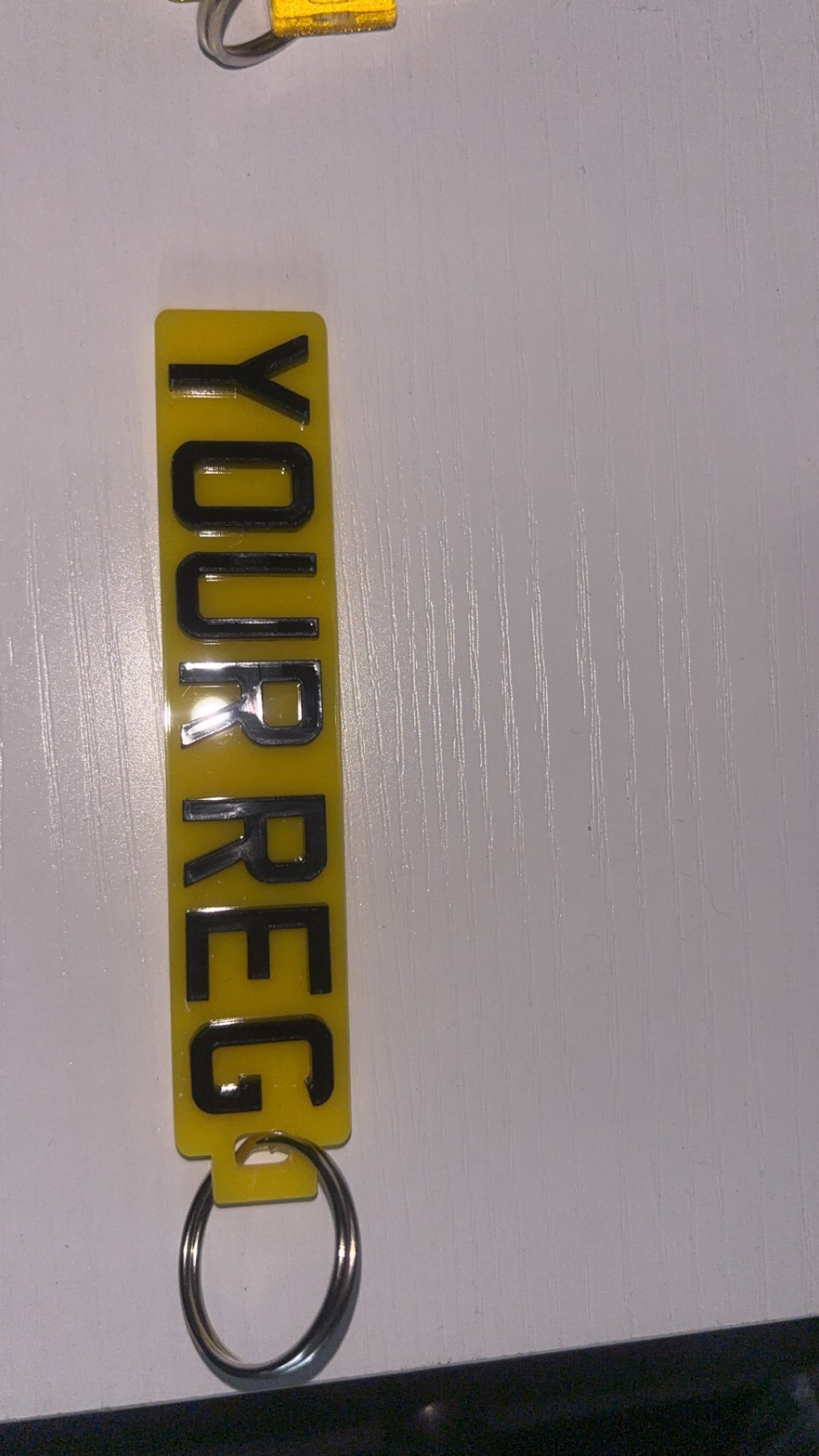 4D Number Plate Keyrings