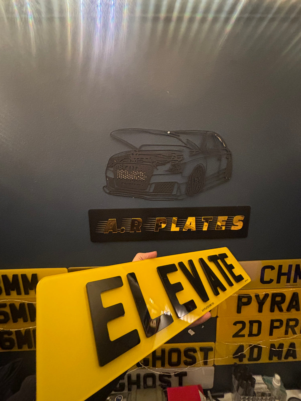 4D Elevate Number Plates Set