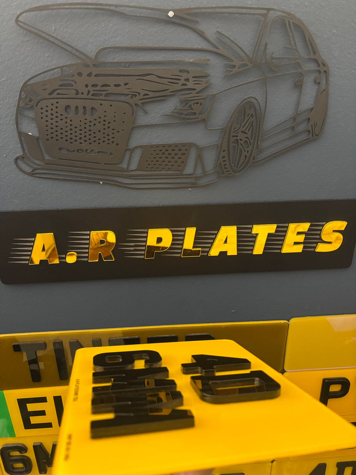 4D Motorbike Number Plate (6mm)