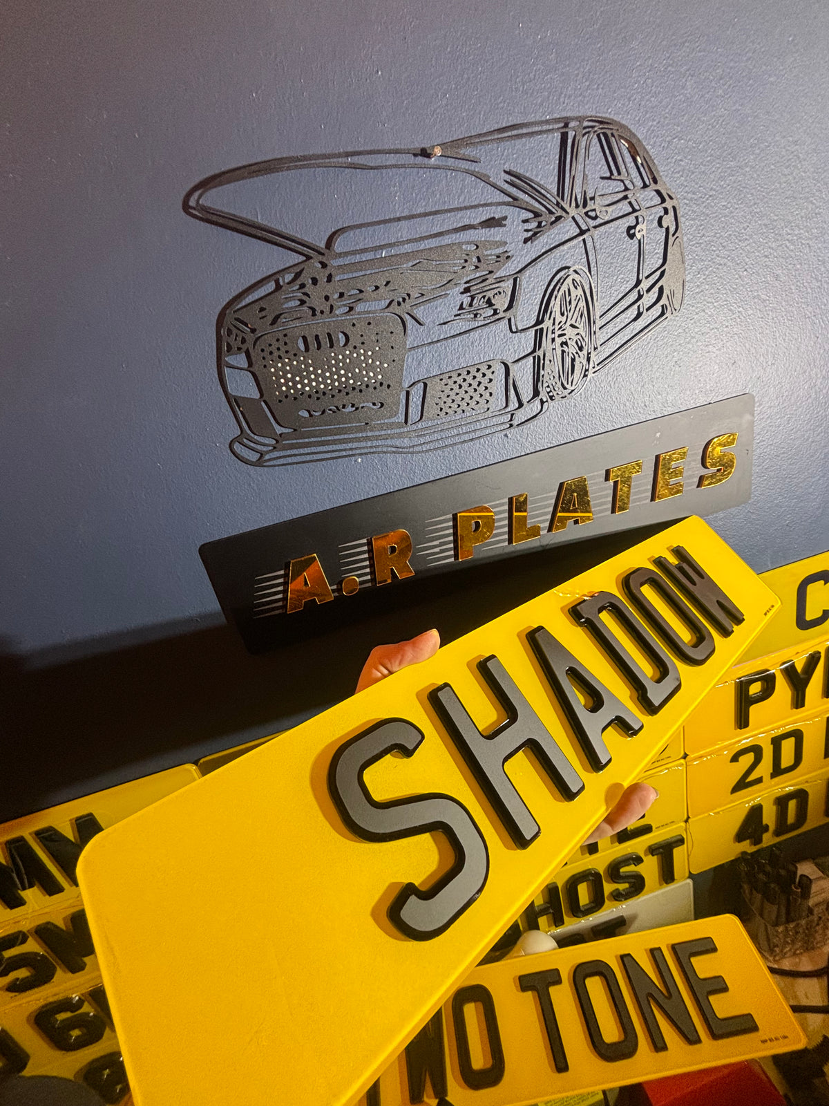4D Shadow Number Plates Set - Show Plates
